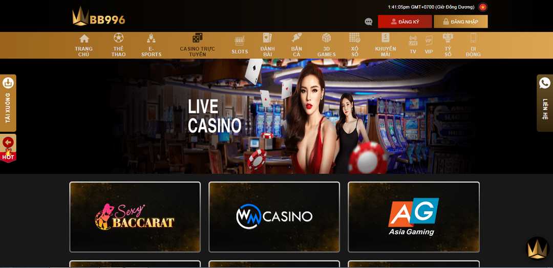 Casino trực tuyến phát triển mạnh tại WBB996