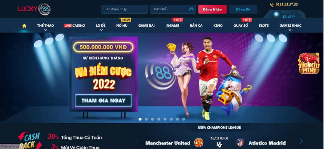 Slot game Lucky88 luôn nâng cấp 